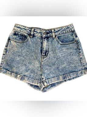 PACSUN Mom Short Women’s Acid Wash High Waisted Denim Jean Shorts Sz 25
